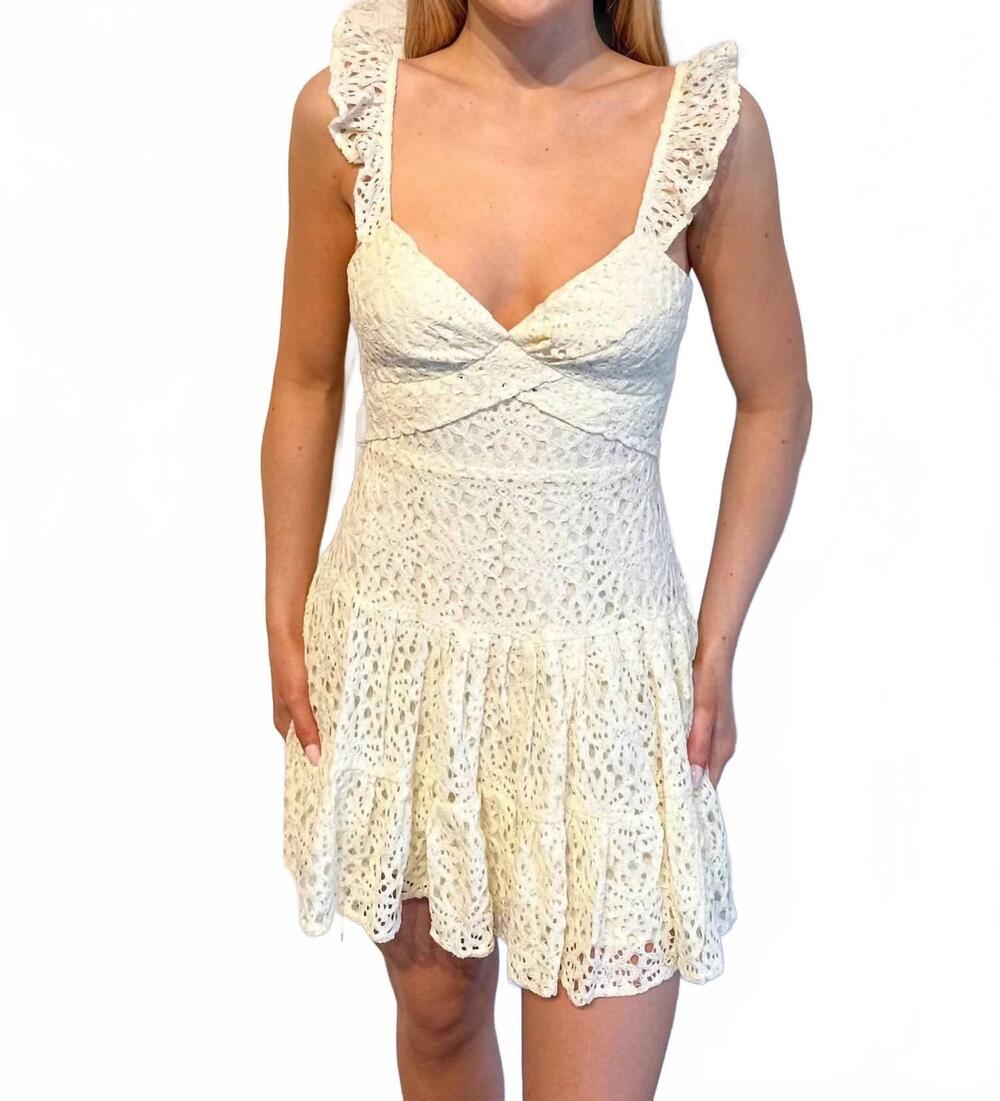 NEW COTTON CANDY LA golden hour glow dress in yellow